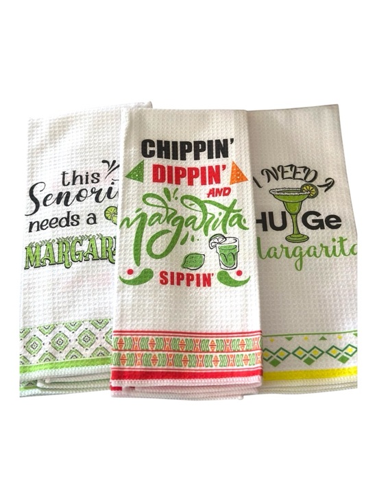 Remagr Other - Kitchen - Cocktail Towels NWT | Margarita Themed Towels 24 x 20" Gift
